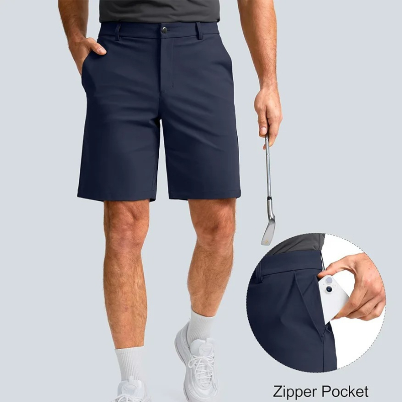 Dress Pant Flat Front - Summer Golf Shorts Men Stretch Lighyweight
