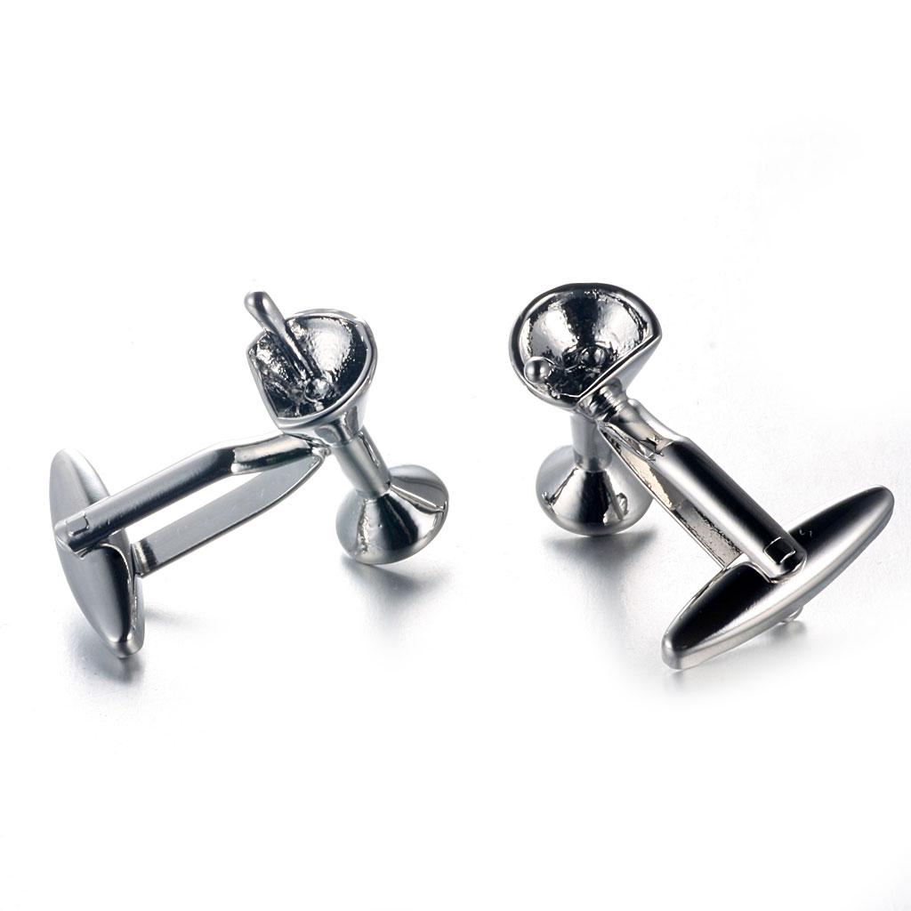 Mens Cufflinks Brass Silver Fa - مراجعة Cufflinks Silver Set وسعره