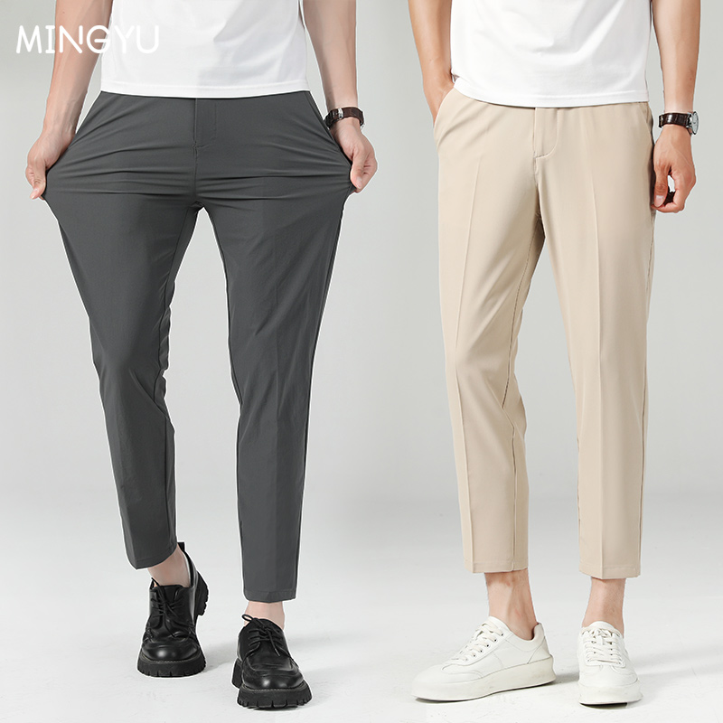New Summer Thin Suit Pants Men - مراجعة Men'S Formal Wear Accessories وسعره