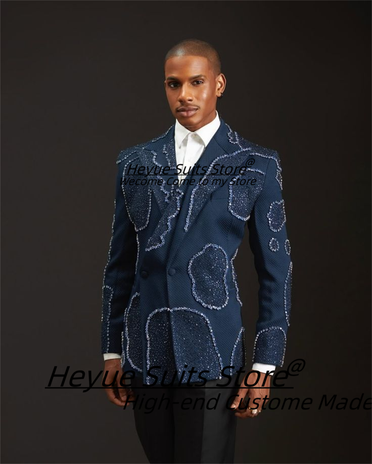 Gorgeous Crystal Embroidery Gr - مراجعة Men'S Formal Wear For A Wedding وسعره