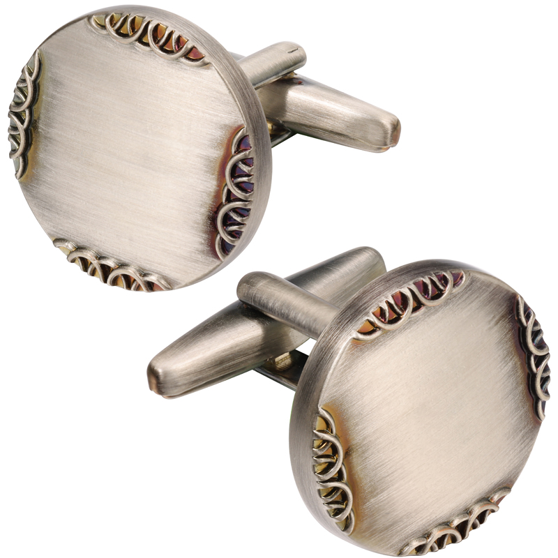 New Ancient Silver Color Cuffl - مراجعة Cufflinks Silver Set وسعره