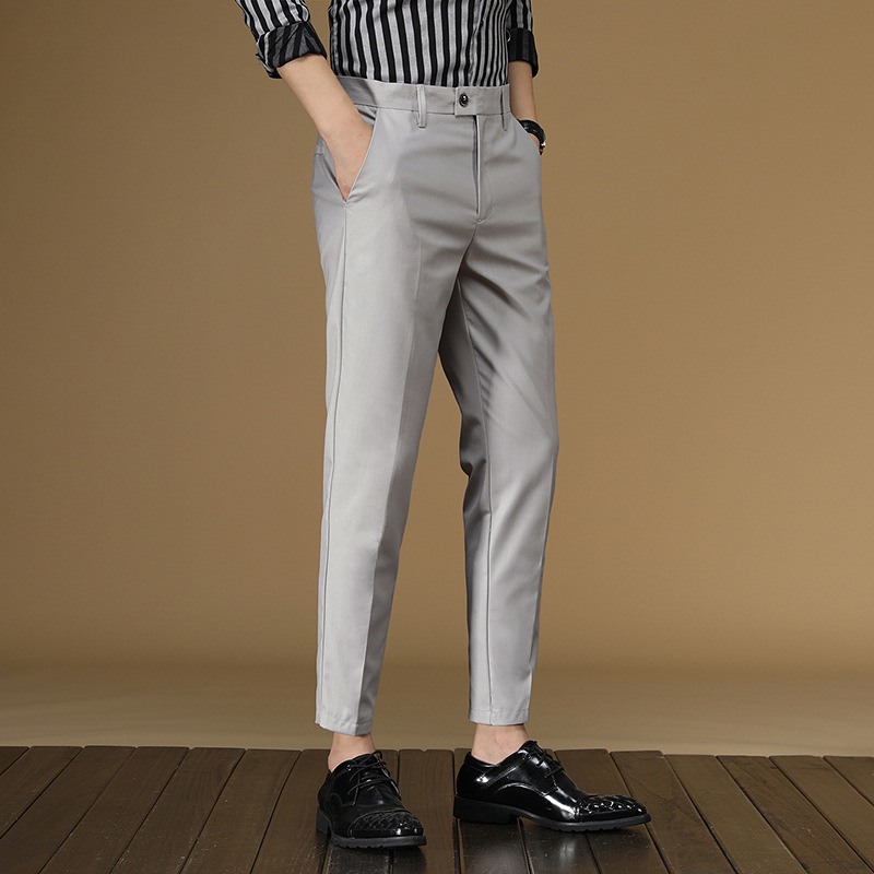 Summer Suit Pants Men Red Blac - مراجعة Khaki Formal Wear Men وسعره