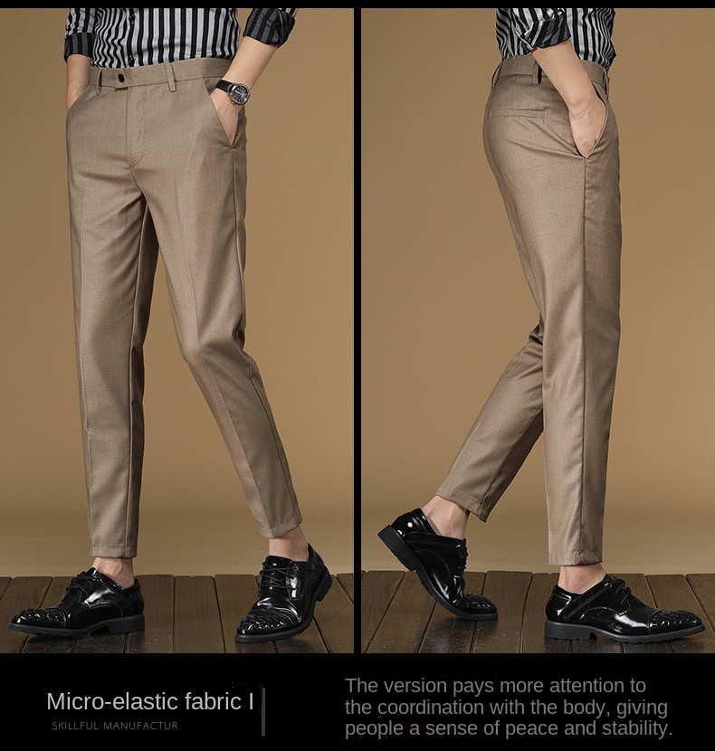 Summer Suit Pants Men Red Blac - مراجعة Khaki Formal Wear Men وسعره