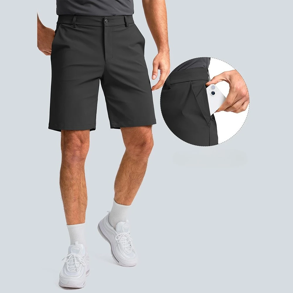 Summer Golf Shorts Men Stretch - مراجعة Dress Pant Flat Front وسعره