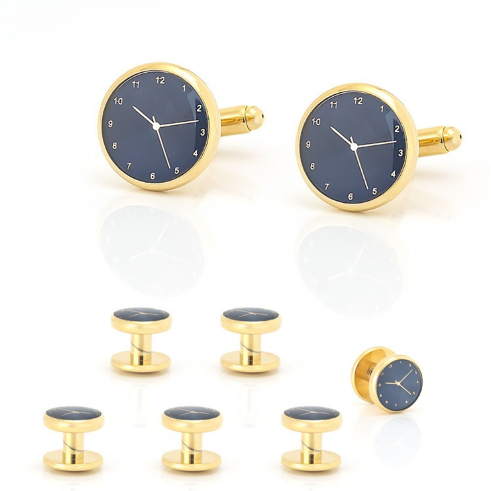 Time Aesthetics Gold Silver Cl - مراجعة Cufflinks Silver Set وسعره