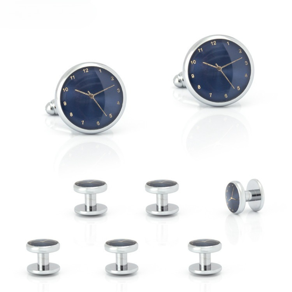 Time Aesthetics Gold Silver Cl - مراجعة Cufflinks Silver Set وسعره