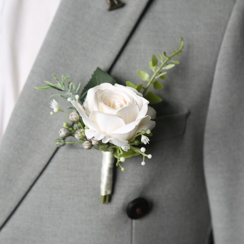 Wedding Suit Corsage Man Flowe - مراجعة Men'S Formal Wear For A Wedding وسعره