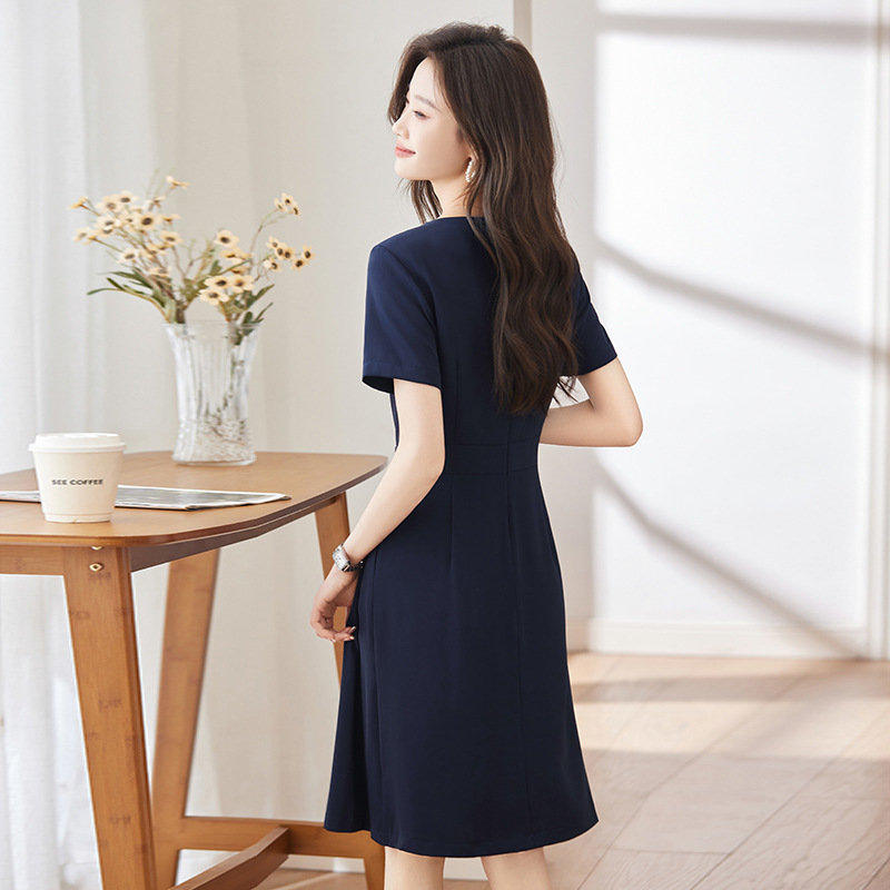 Summer NewVCollared Dress for  - مراجعة Dress Pant Flat Front وسعره