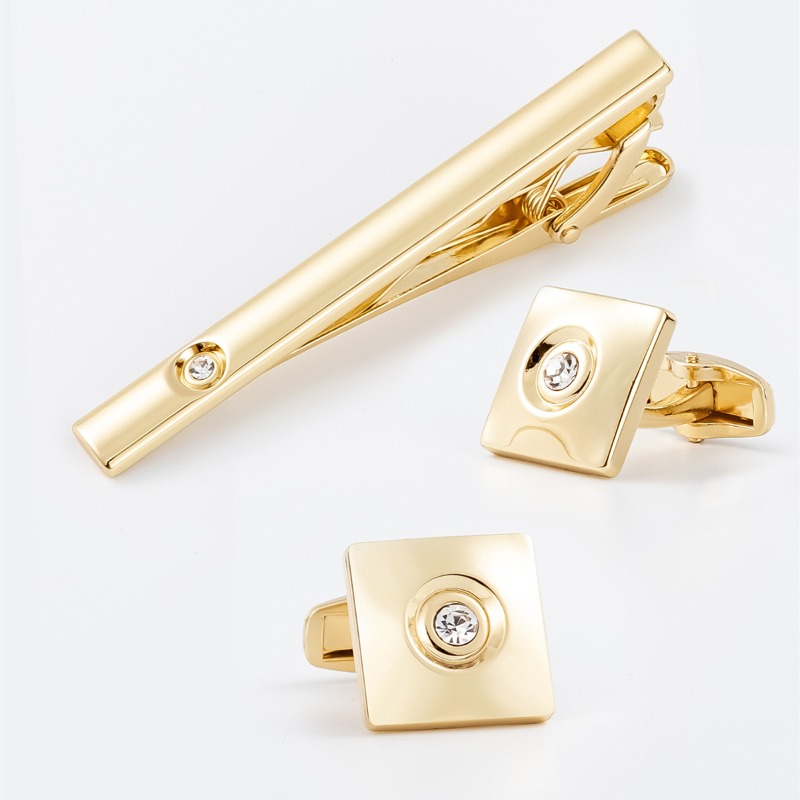 Light Luxury Gold Silver Squar - مراجعة Cufflinks Silver Set وسعره