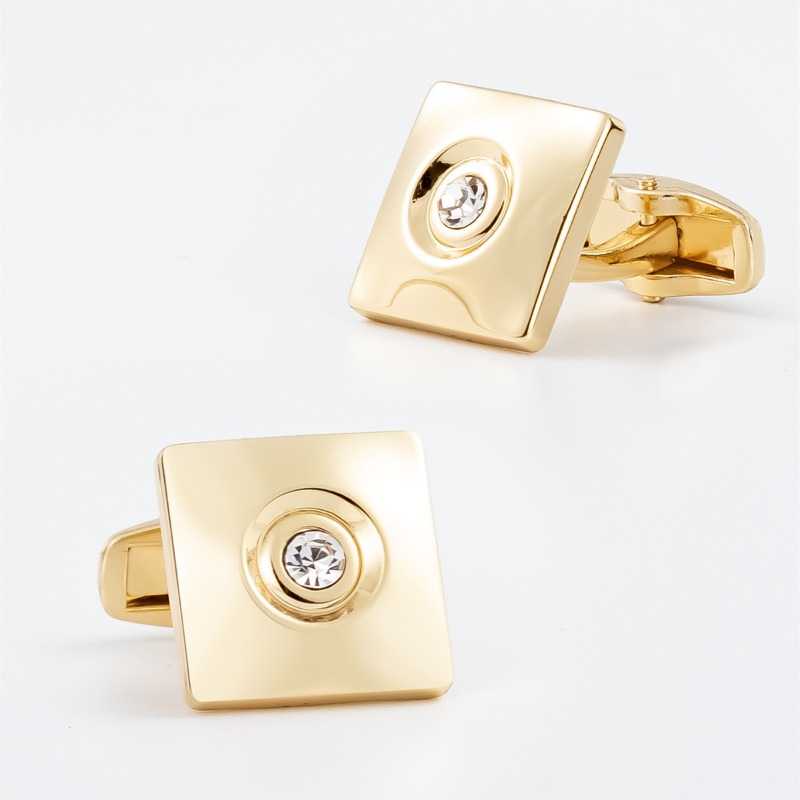 Light Luxury Gold Silver Squar - مراجعة Cufflinks Silver Set وسعره