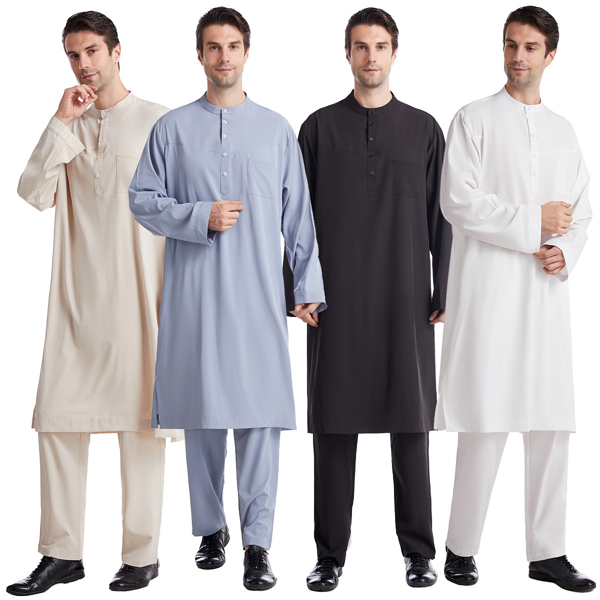 Muslim Men Jubba Thobe 2 Pice  - مراجعة Arabic Formal Wear Men وسعره