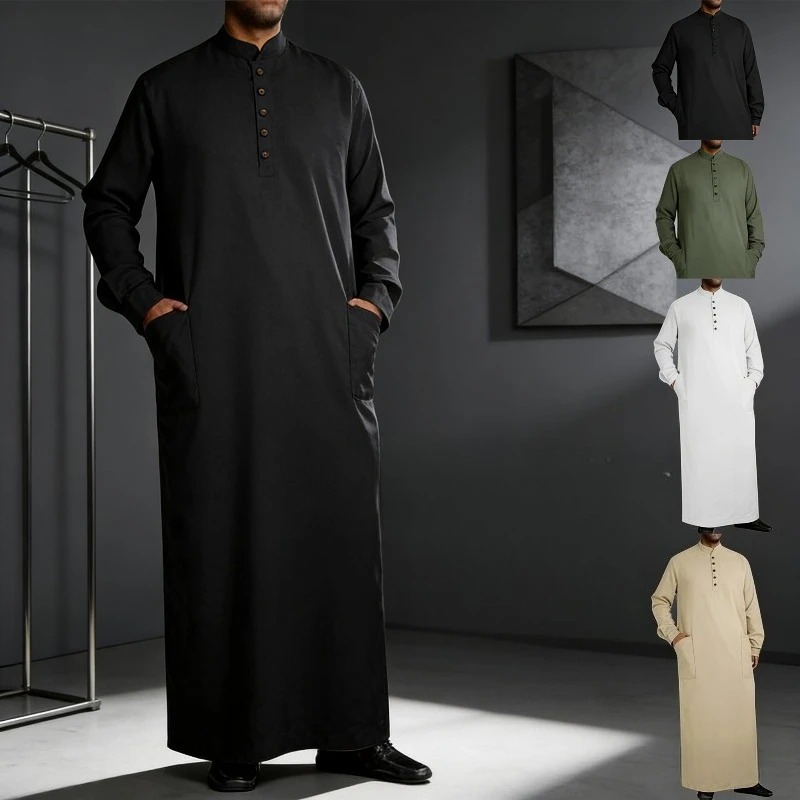 Arabic Thobe for Men Long Stan - مراجعة Arabic Formal Wear Men وسعره
