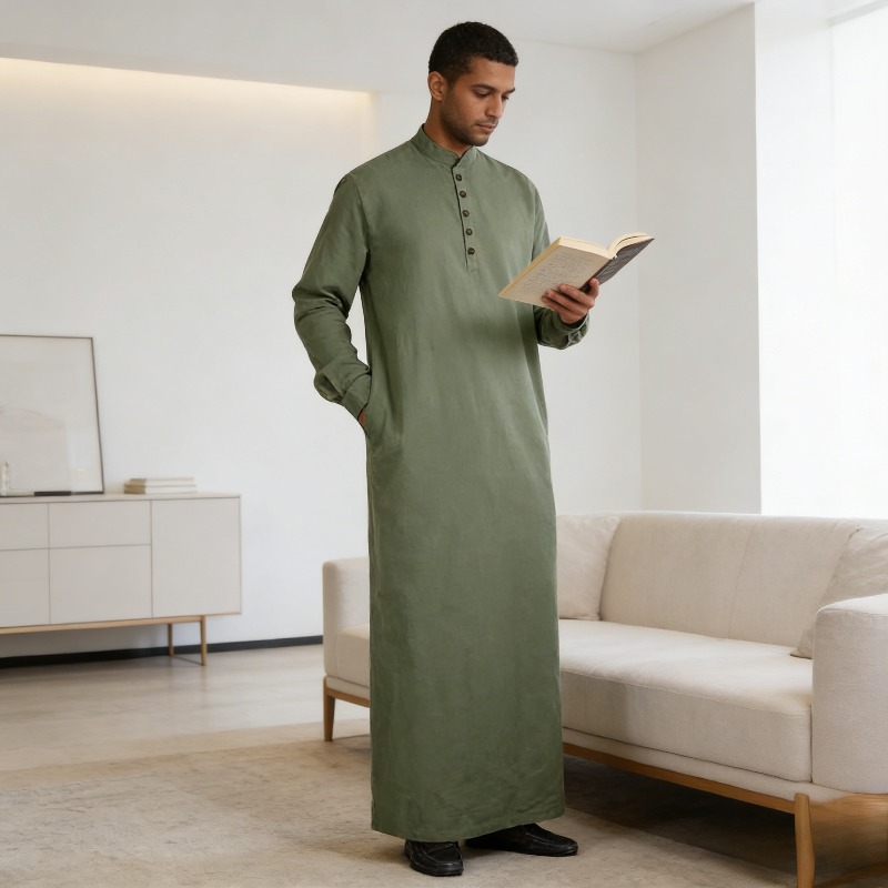 Arabic Thobe for Men Long Stan - مراجعة Arabic Formal Wear Men وسعره