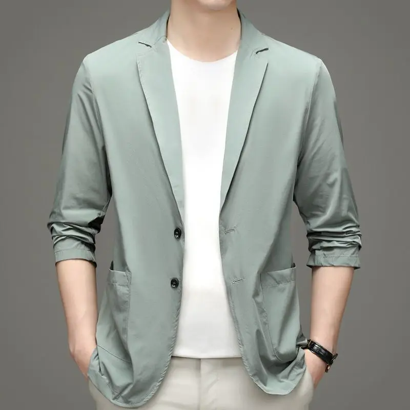 New Summer Men Thin Blazers Bu - مراجعة Men Formal Wear With Coat وسعره