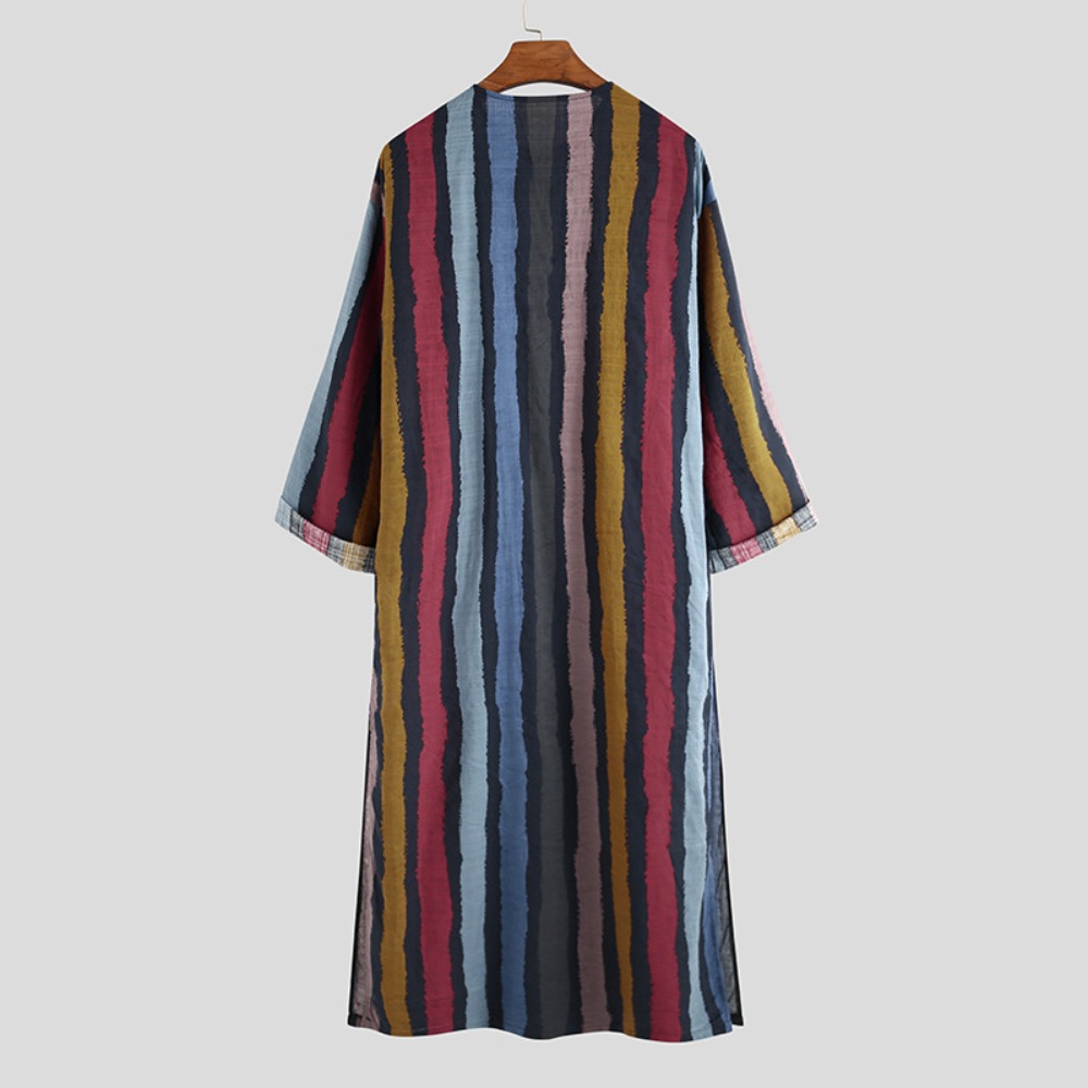 2026 New Striped Printed Musli - مراجعة Arabic Formal Wear Men وسعره