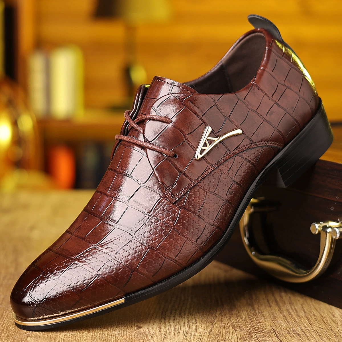 Fashion PU Leather Shoes Men B - مراجعة Men'S Formal Wear Accessories وسعره