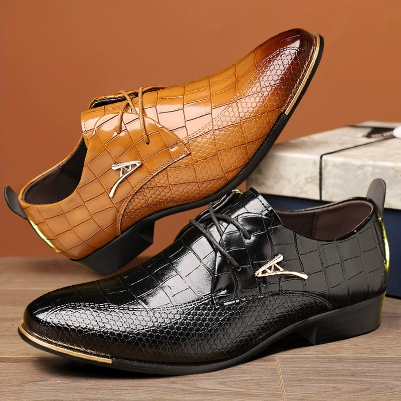 Fashion PU Leather Shoes Men B - مراجعة Men'S Formal Wear Accessories وسعره
