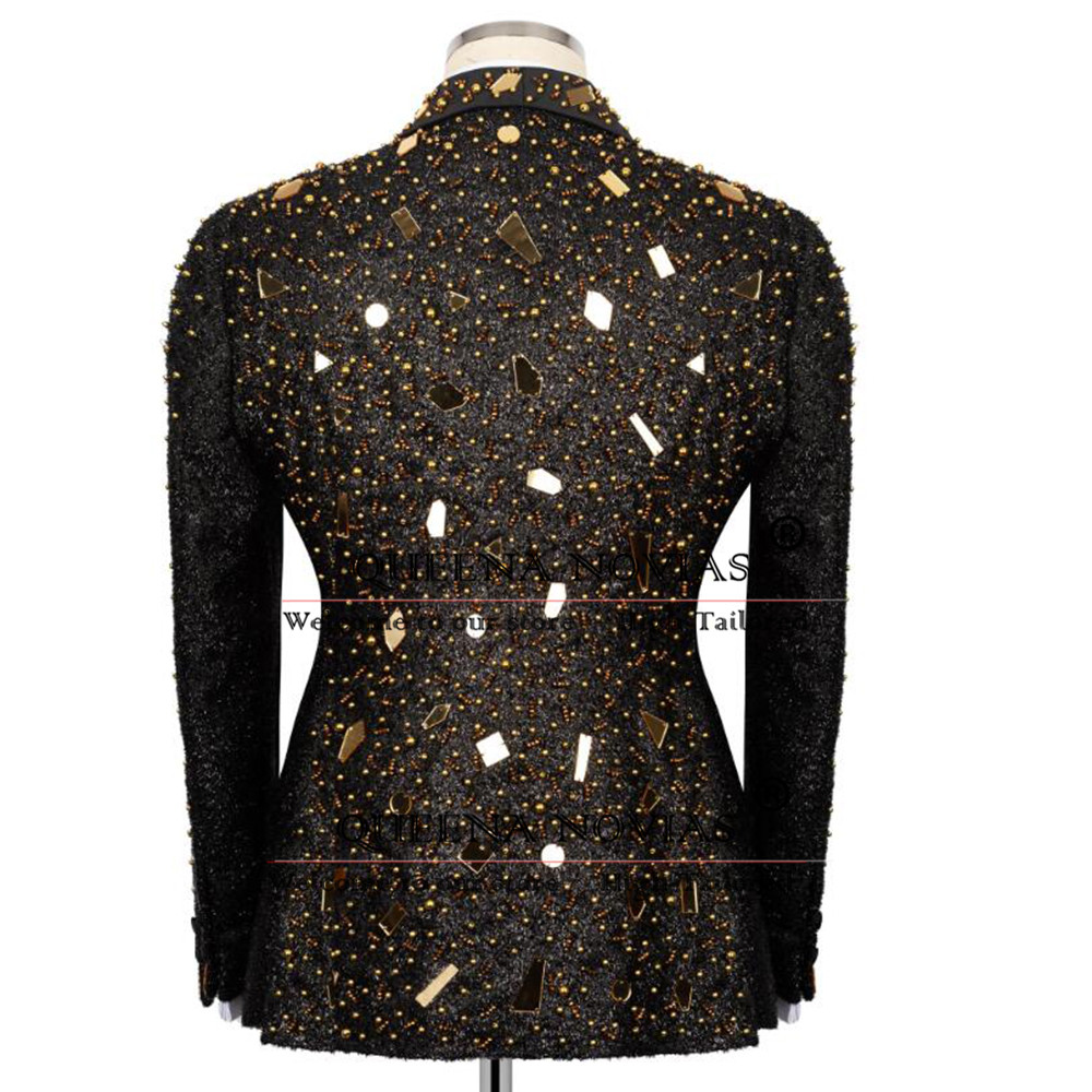 Sparkly Crystals Beading Suit  - مراجعة Men'S Formal Wear For Reception وسعره