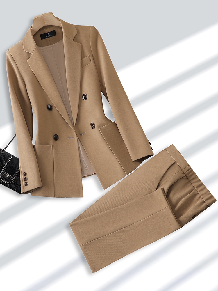 Fashion Ladies Pant Suit Forma - مراجعة Khaki Formal Wear Men وسعره