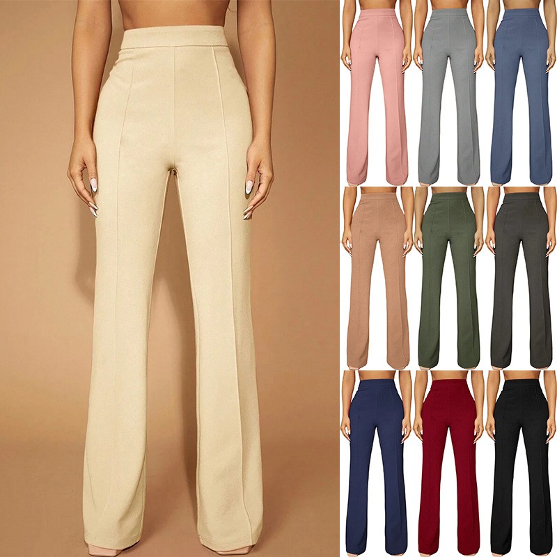 Summer Women's Pants High Wais - مراجعة Dress Pant Flat Front وسعره