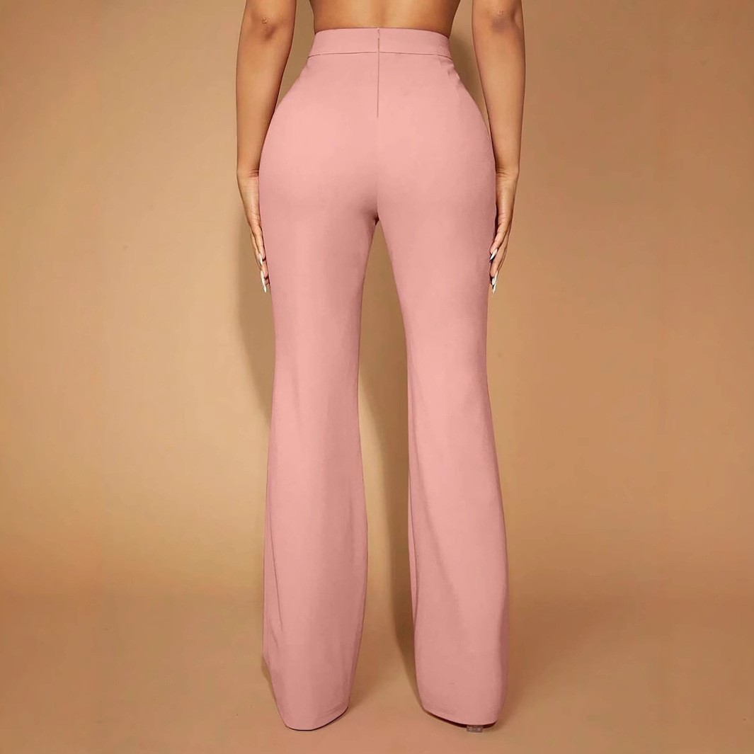 Summer Women's Pants High Wais - مراجعة Dress Pant Flat Front وسعره