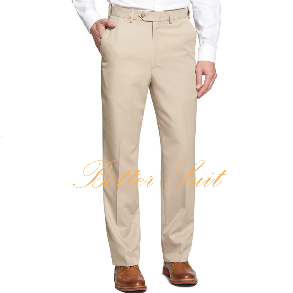 Men's Classic Fit Flat Front D - مراجعة Dress Pant Flat Front وسعره