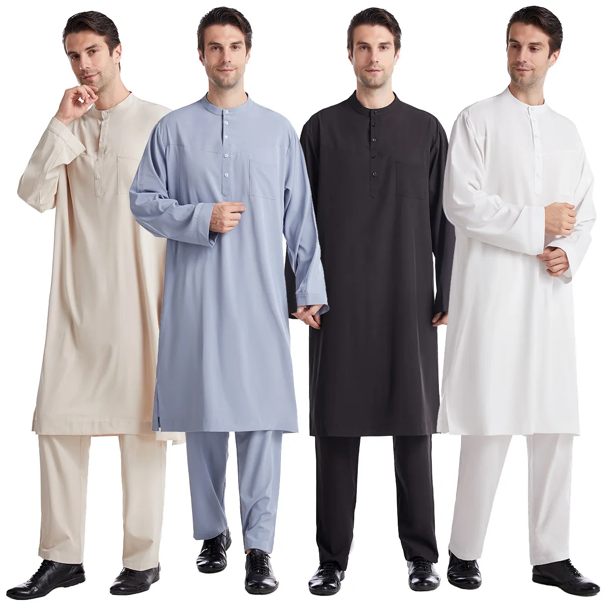 Muslim Men Jubba Thobe 2 Pice  - مراجعة Arabic Formal Wear Men وسعره