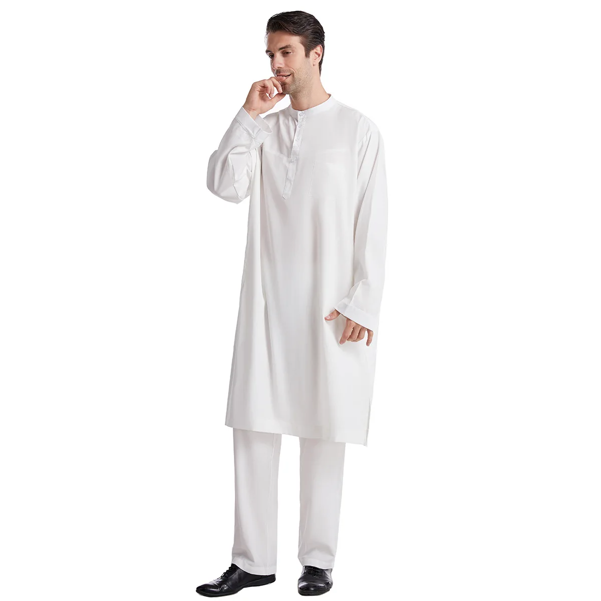 Muslim Men Jubba Thobe 2 Pice  - مراجعة Arabic Formal Wear Men وسعره