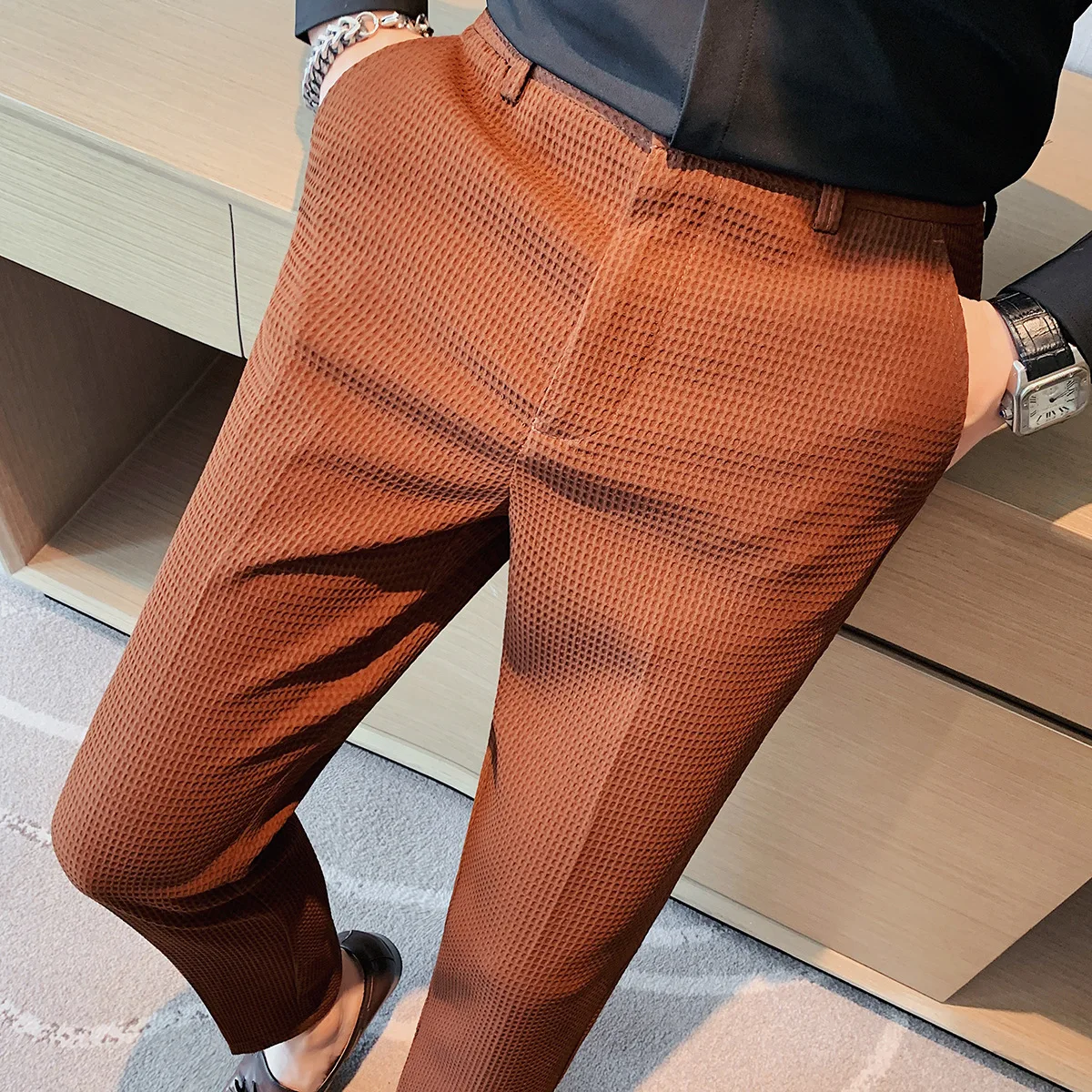 Korean Spring New Pantalones H - مراجعة Y2K Formal Wear Men وسعره