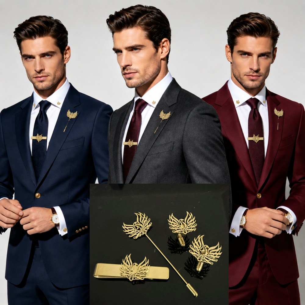 Custom Cufflink Tie Set Bar Pe - مراجعة Formal Wear For Men In Wedding وسعره