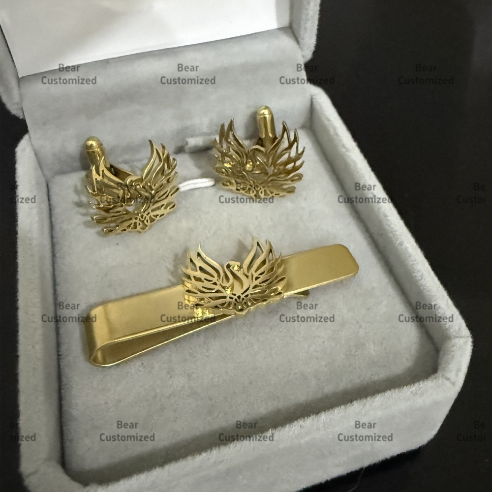 Custom Cufflink Tie Set Bar Pe - مراجعة Formal Wear For Men In Wedding وسعره