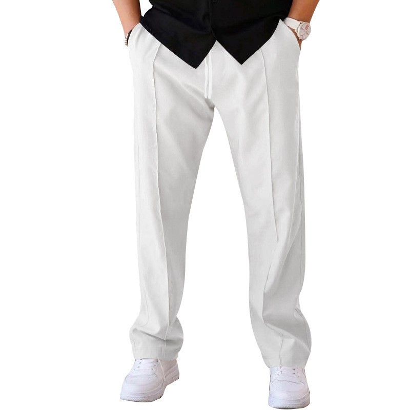 Men Casual LooseStraight Leg D - مراجعة Dress Pant Flat Front وسعره