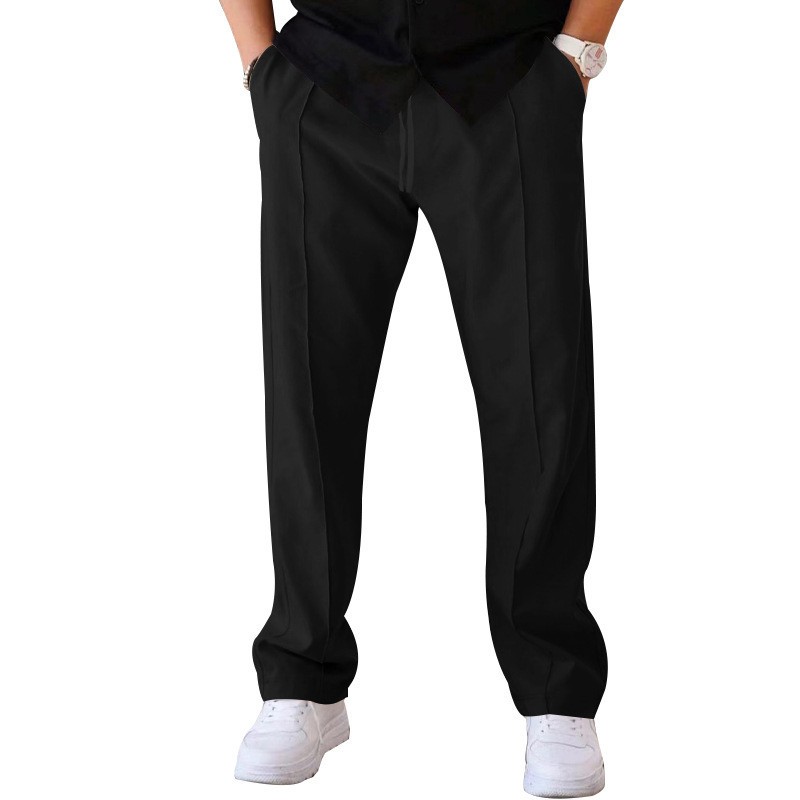 Men Casual LooseStraight Leg D - مراجعة Dress Pant Flat Front وسعره