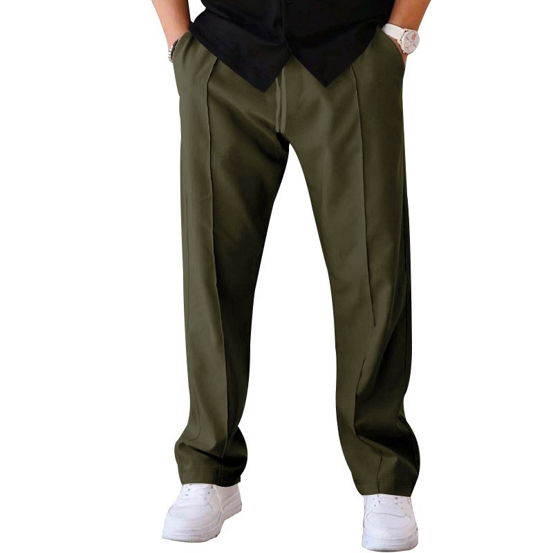 Men Casual LooseStraight Leg D - مراجعة Dress Pant Flat Front وسعره