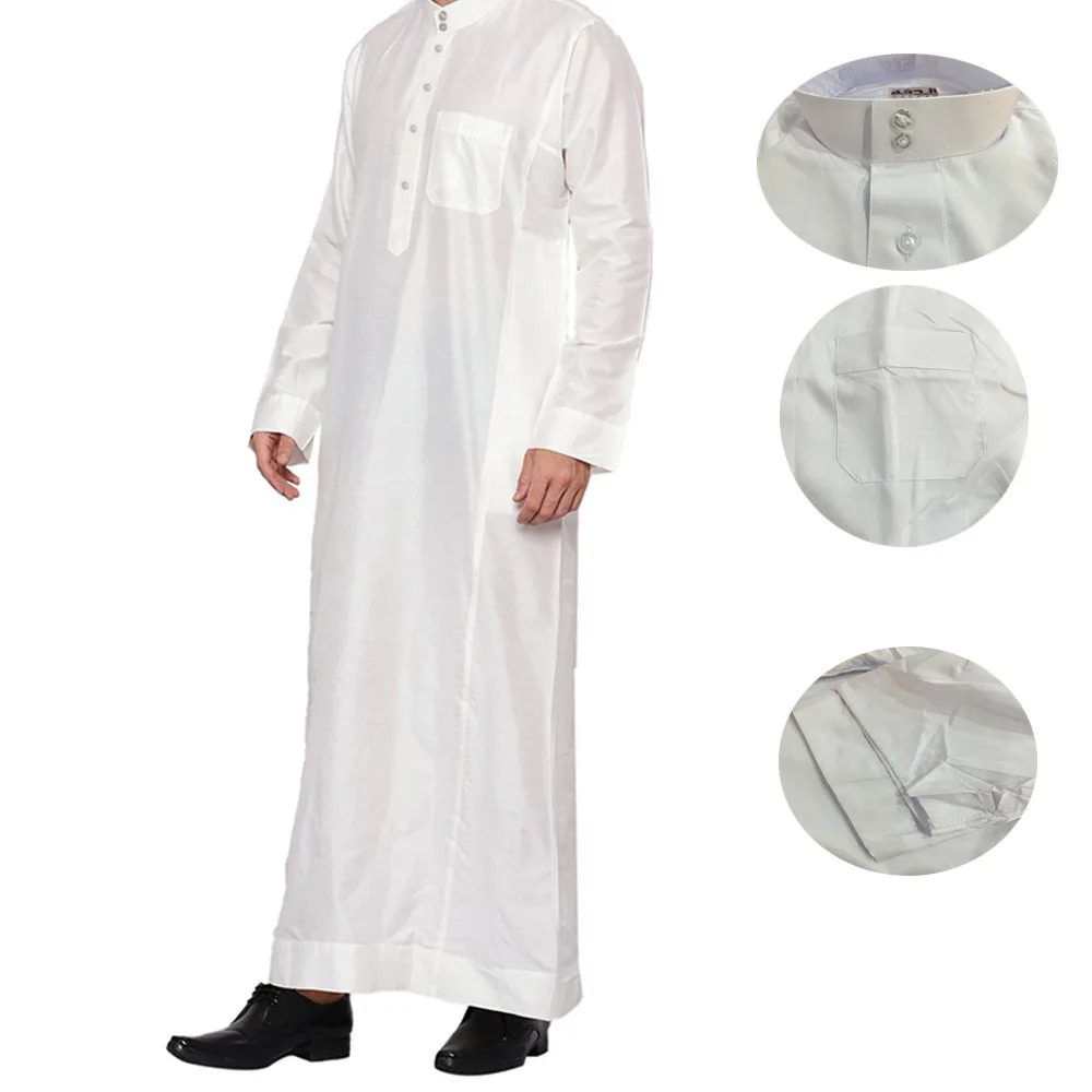 Mens Polyester Qatari Thobe St - مراجعة Arabic Formal Wear Men وسعره