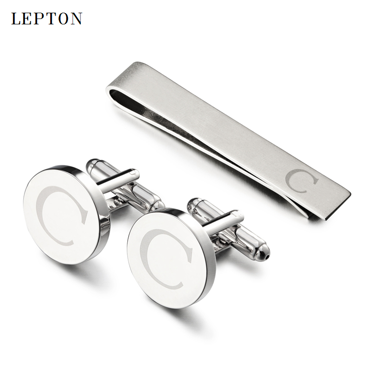 Hot Sale Round Letters C Cuffl - مراجعة Cufflinks Silver Set وسعره