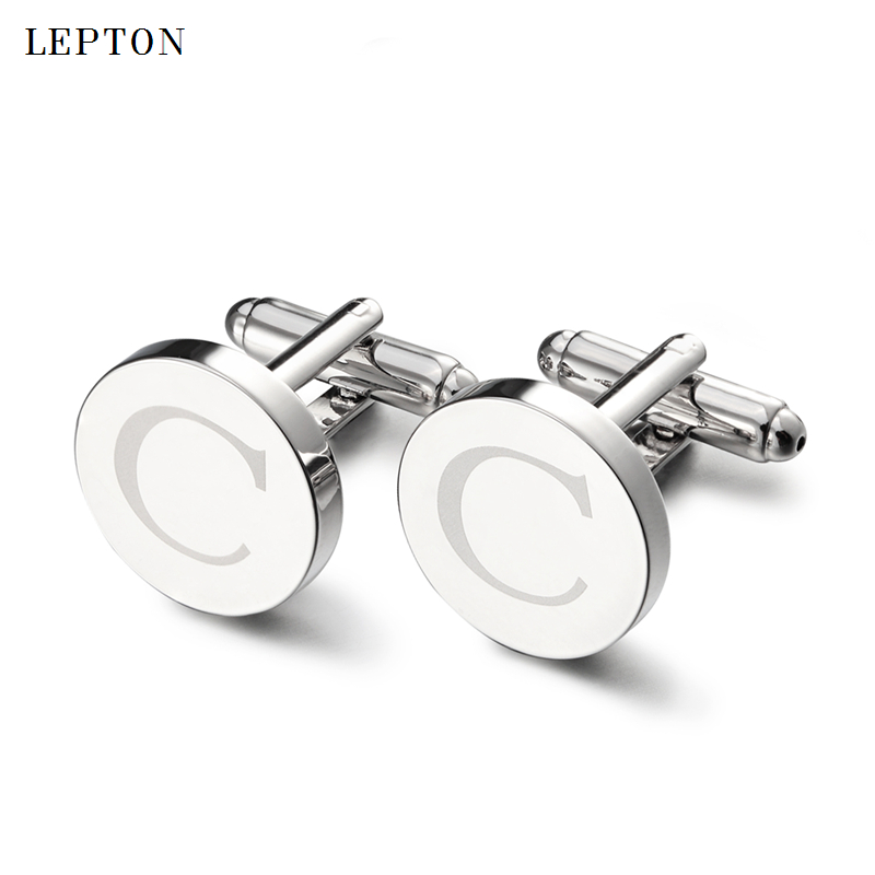 Hot Sale Round Letters C Cuffl - مراجعة Cufflinks Silver Set وسعره