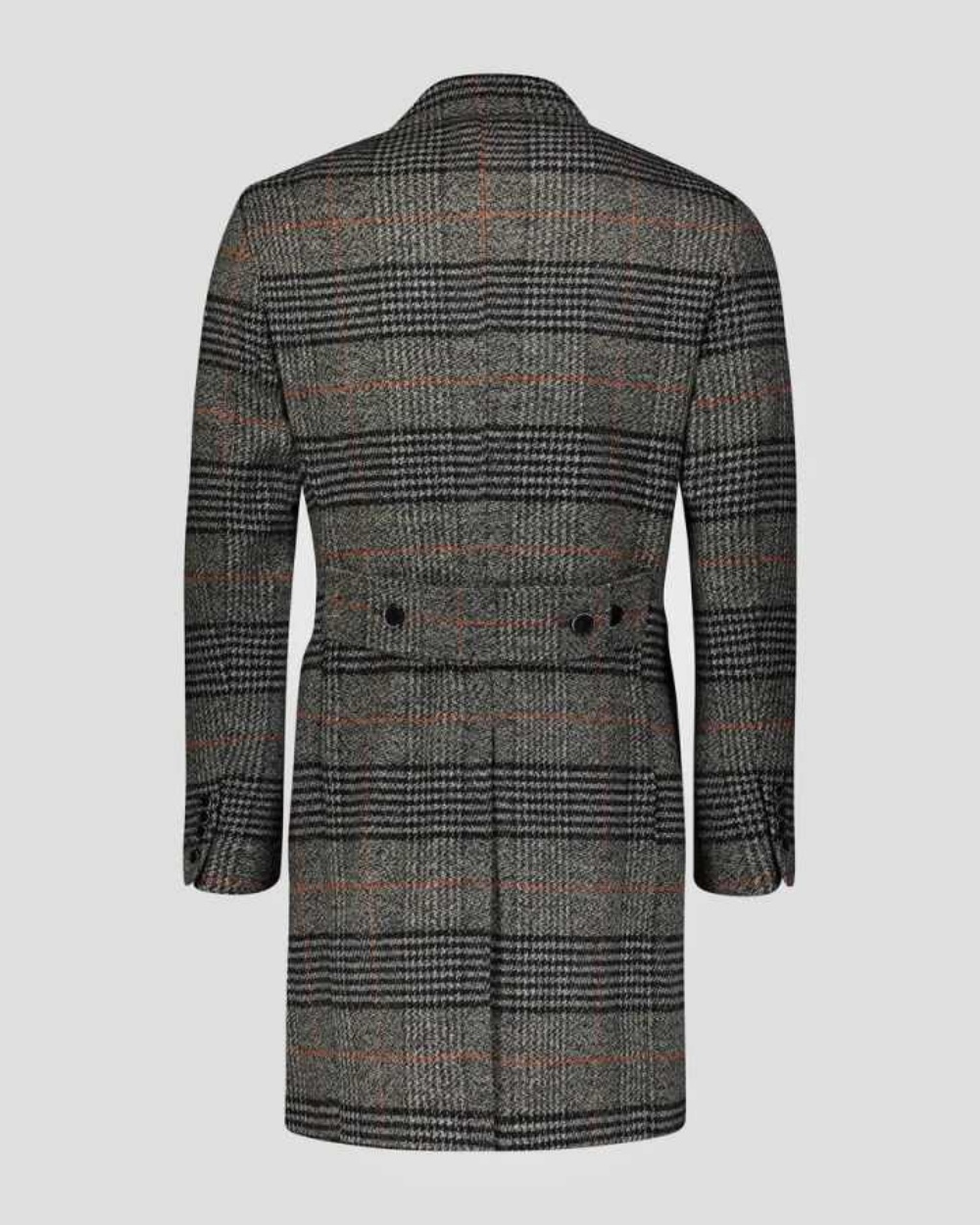 Modern Grid Woolen Blend Men O - مراجعة Men Formal Wear With Coat وسعره