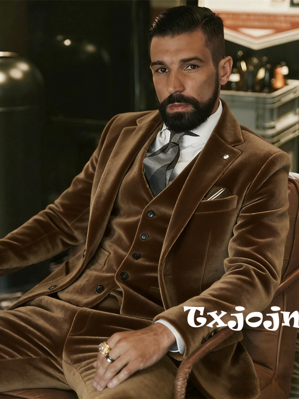 Men's Velvet Suits 3 Pieces Da - مراجعة Formal Wear For Men In Wedding وسعره