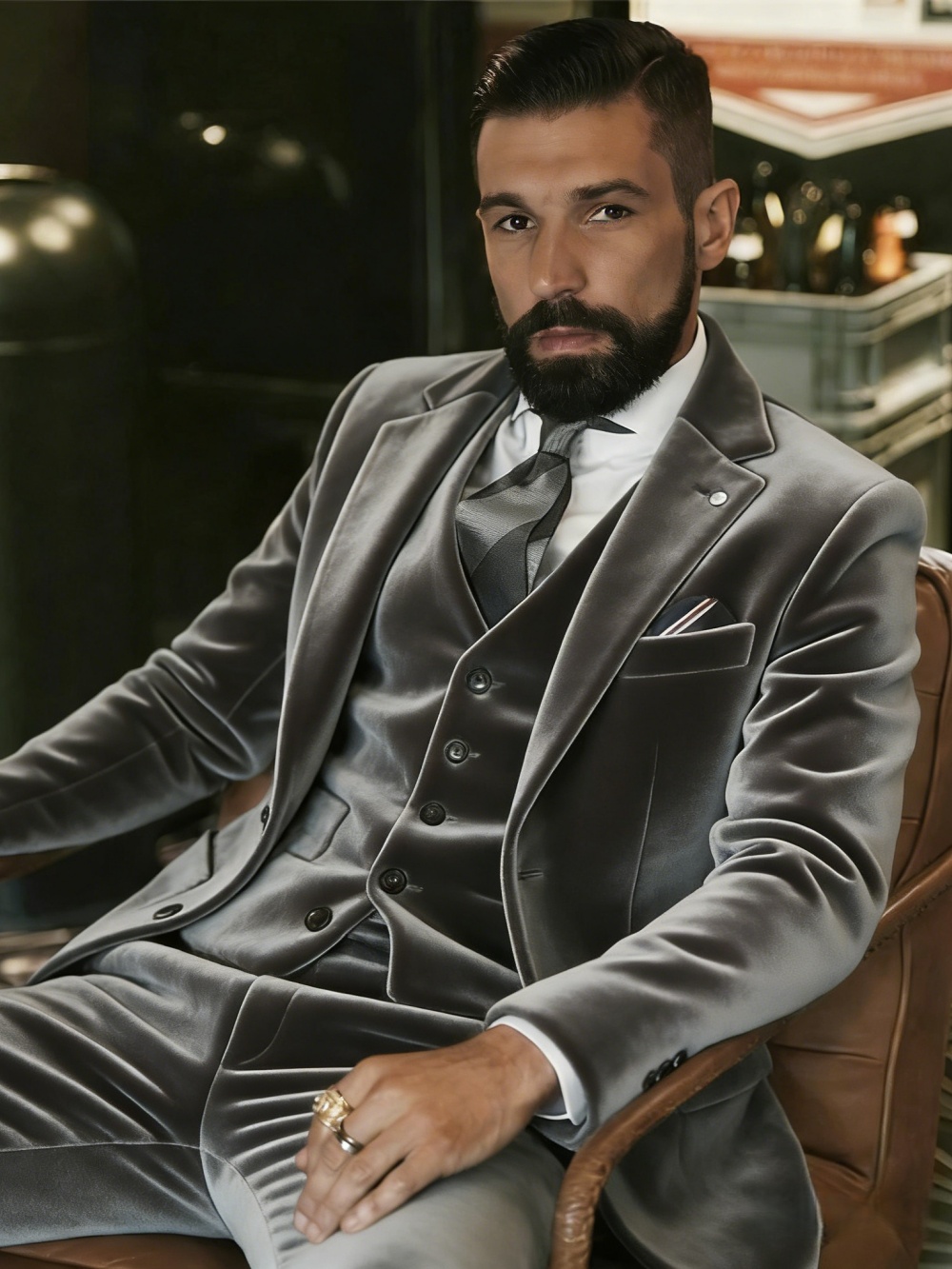 Men's Velvet Suits 3 Pieces Da - مراجعة Formal Wear For Men In Wedding وسعره