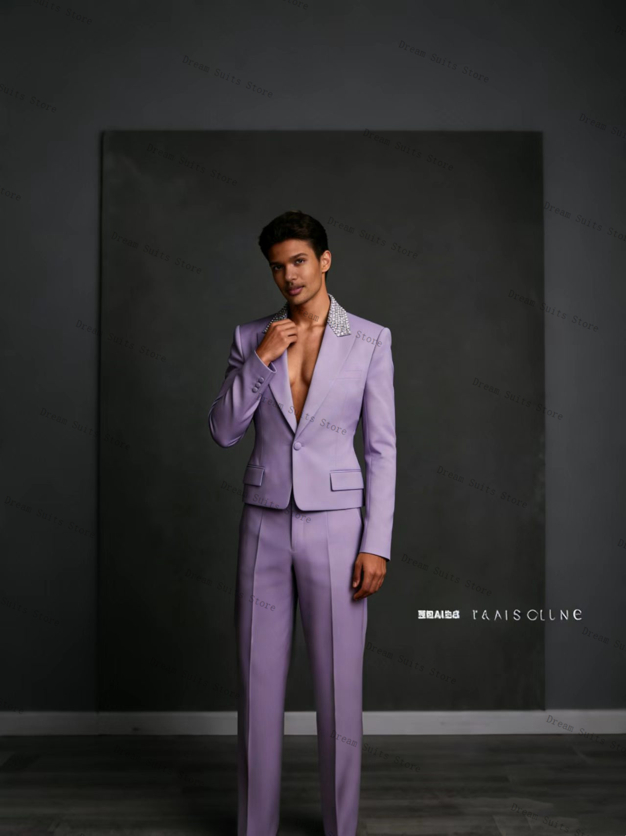 Crystals Men Suit Set 2 Pcs Bl - مراجعة Men Formal Wear With Coat وسعره