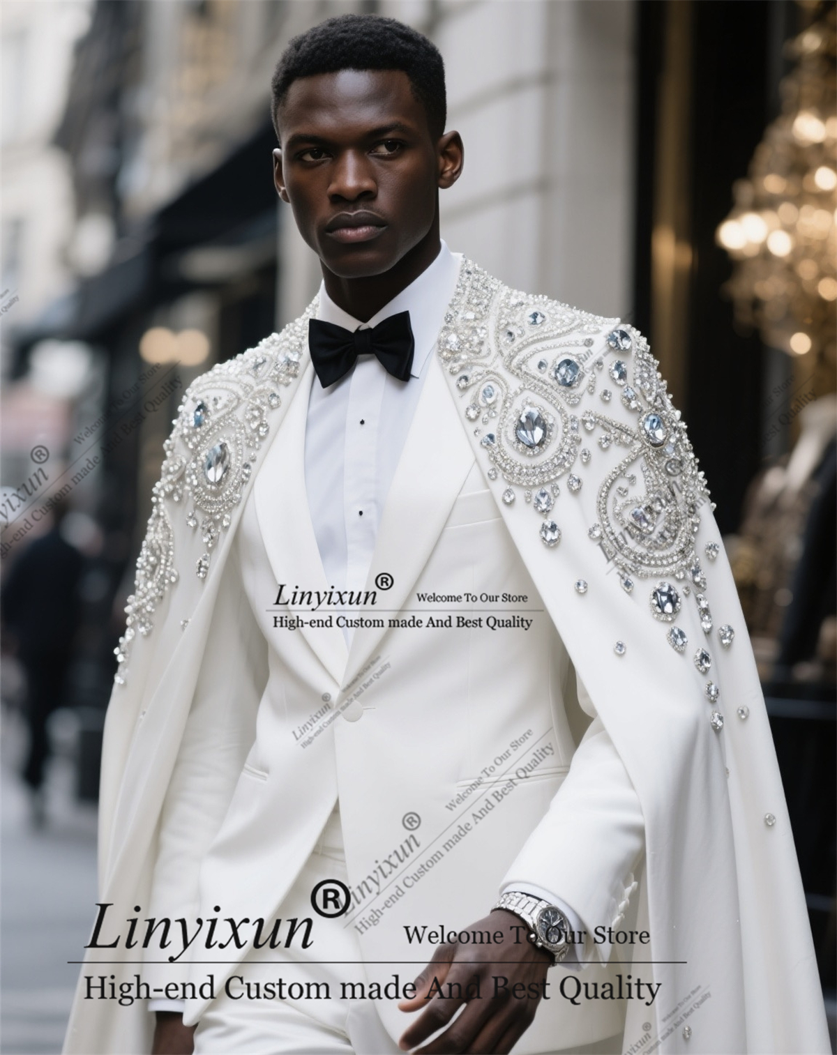 High-end Fashion Diamond Men S - مراجعة Formal Wear For Men In Wedding وسعره
