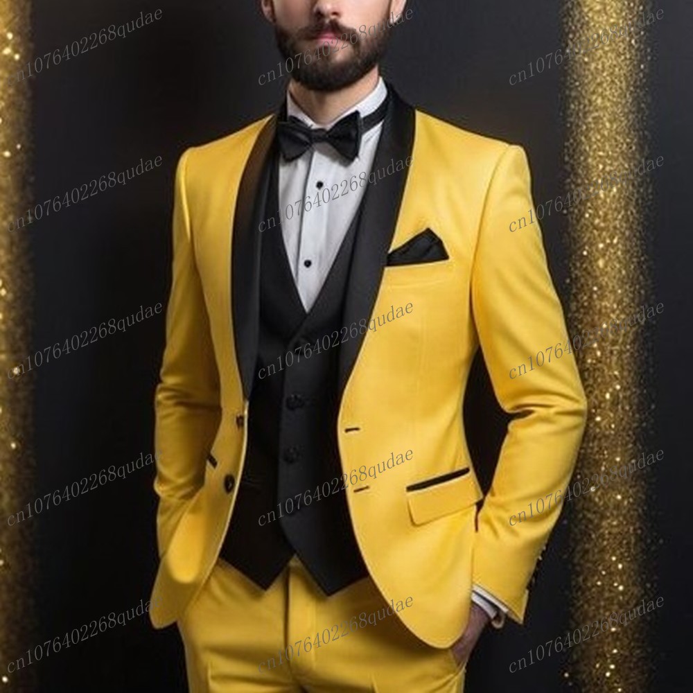 New Yellow And Black Formal Me - مراجعة Formal Wear For Men Yellow وسعره