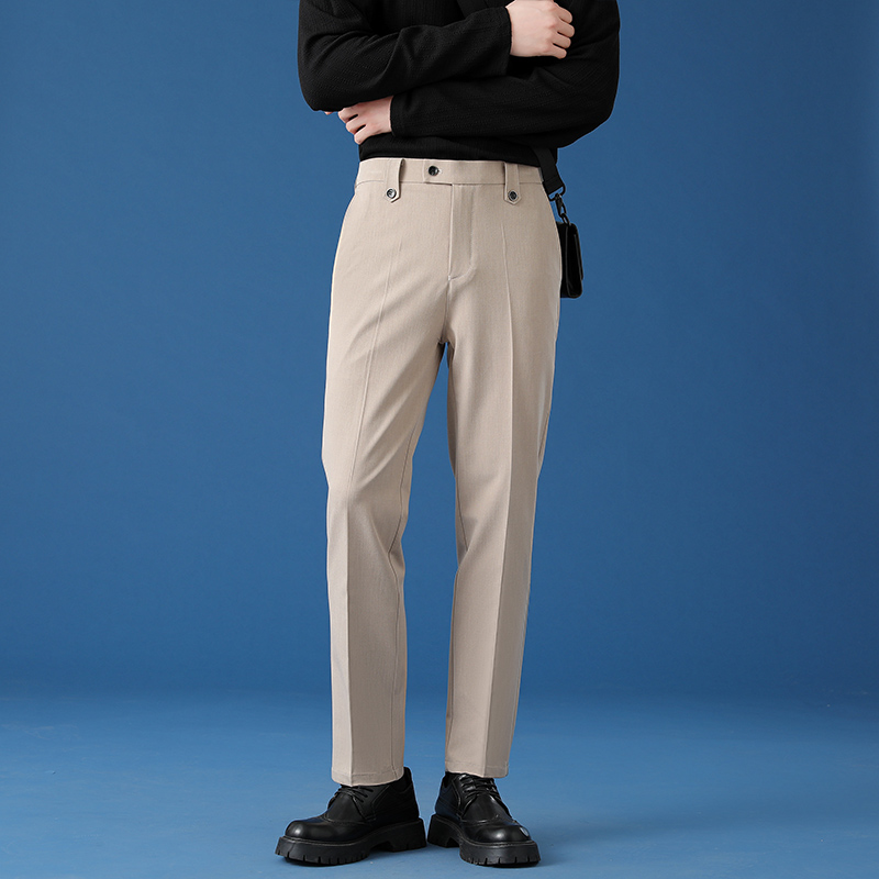 High Quality Spring Summer Bus - مراجعة Khaki Formal Wear Men وسعره