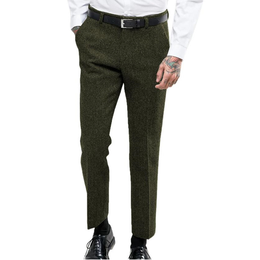 Men's Business Formal Suit Pan - مراجعة Dress Pant Flat Front وسعره