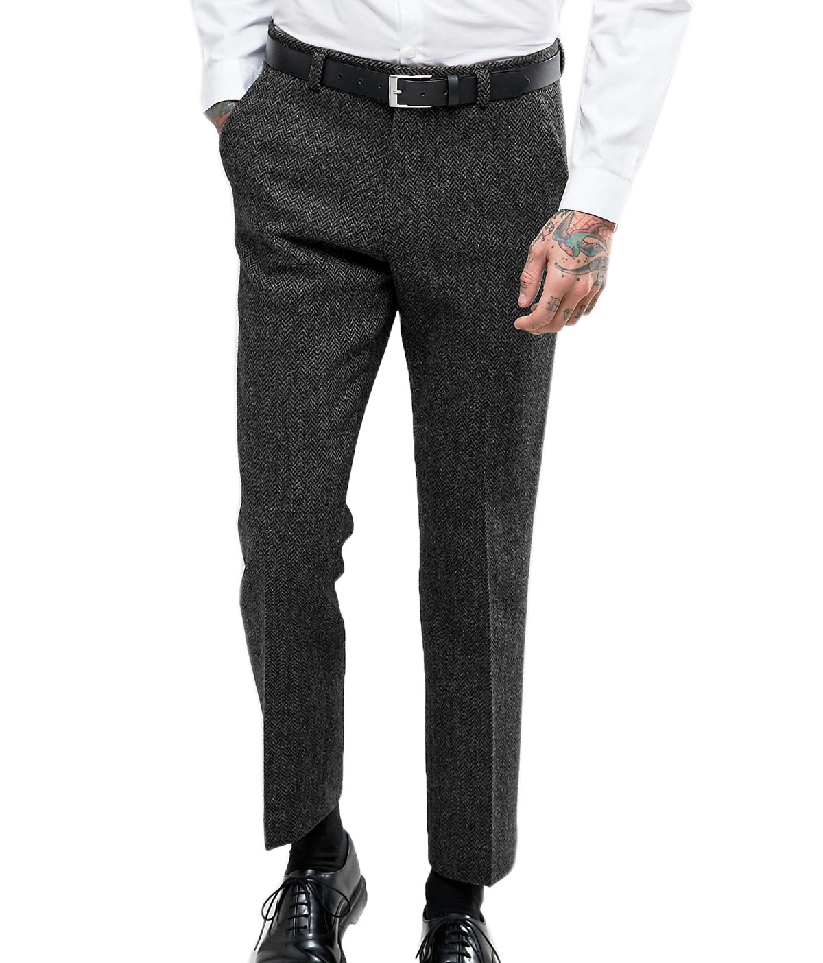 Men's Business Formal Suit Pan - مراجعة Dress Pant Flat Front وسعره
