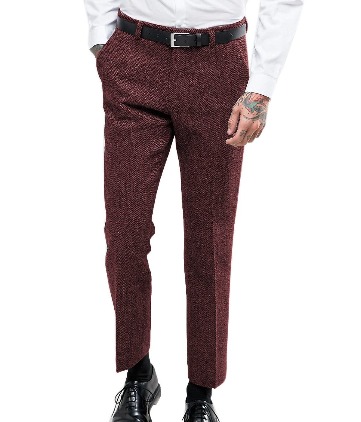 Men's Business Formal Suit Pan - مراجعة Dress Pant Flat Front وسعره