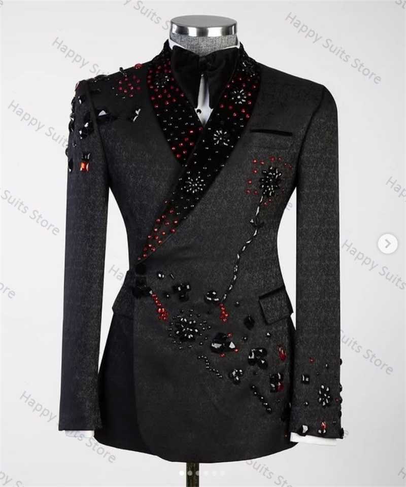 Jacquard Crystals Formal Men S - مراجعة Men Formal Wear With Coat وسعره