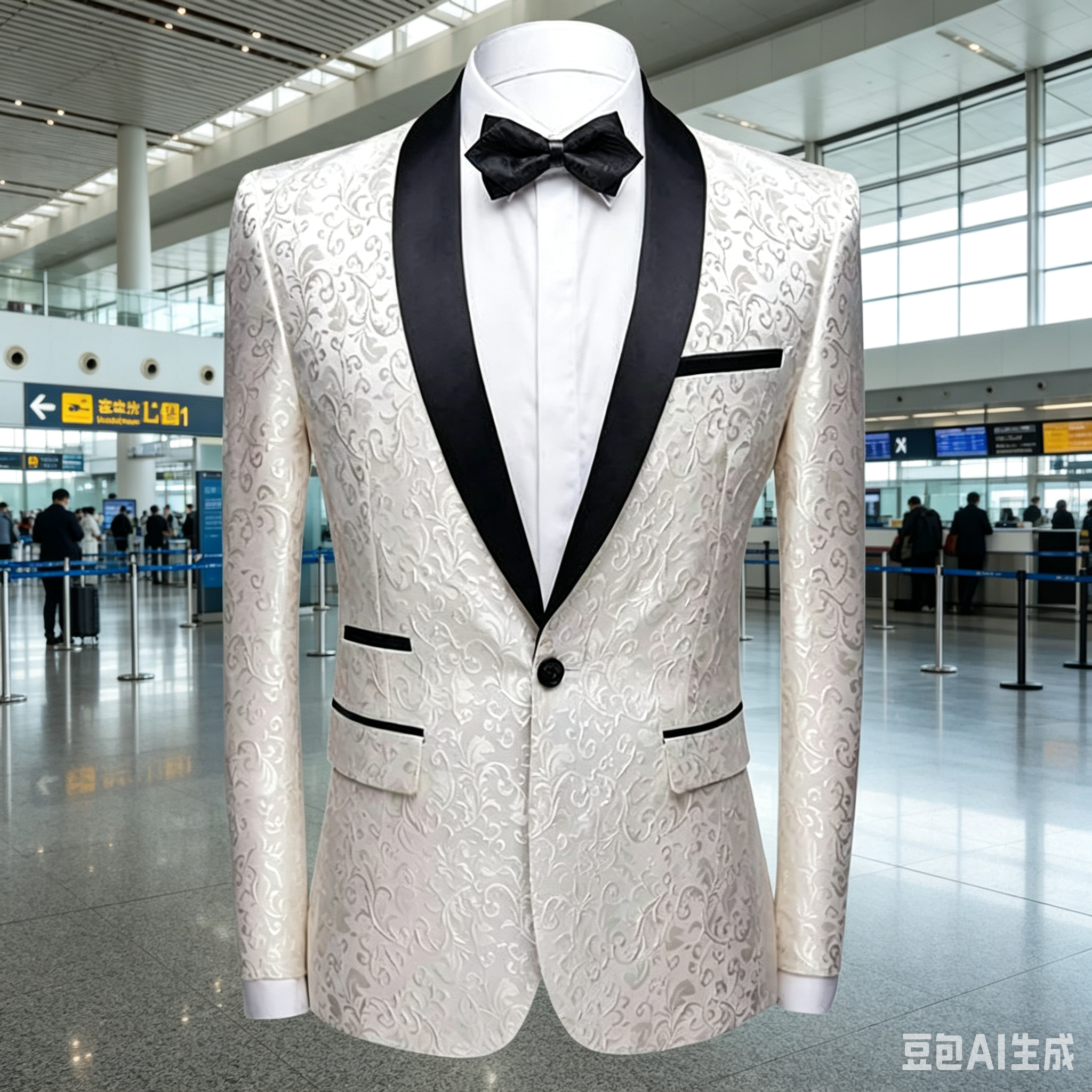 White Jacquard Wedding Men Sui - مراجعة Men Formal Wear With Coat وسعره