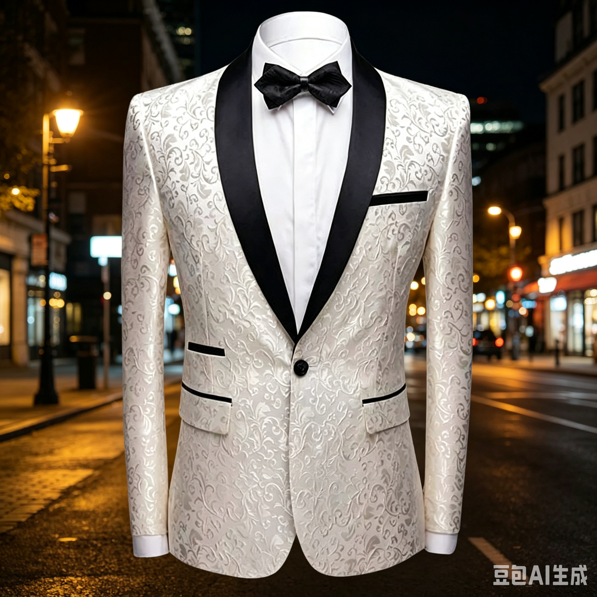 White Jacquard Wedding Men Sui - مراجعة Men Formal Wear With Coat وسعره